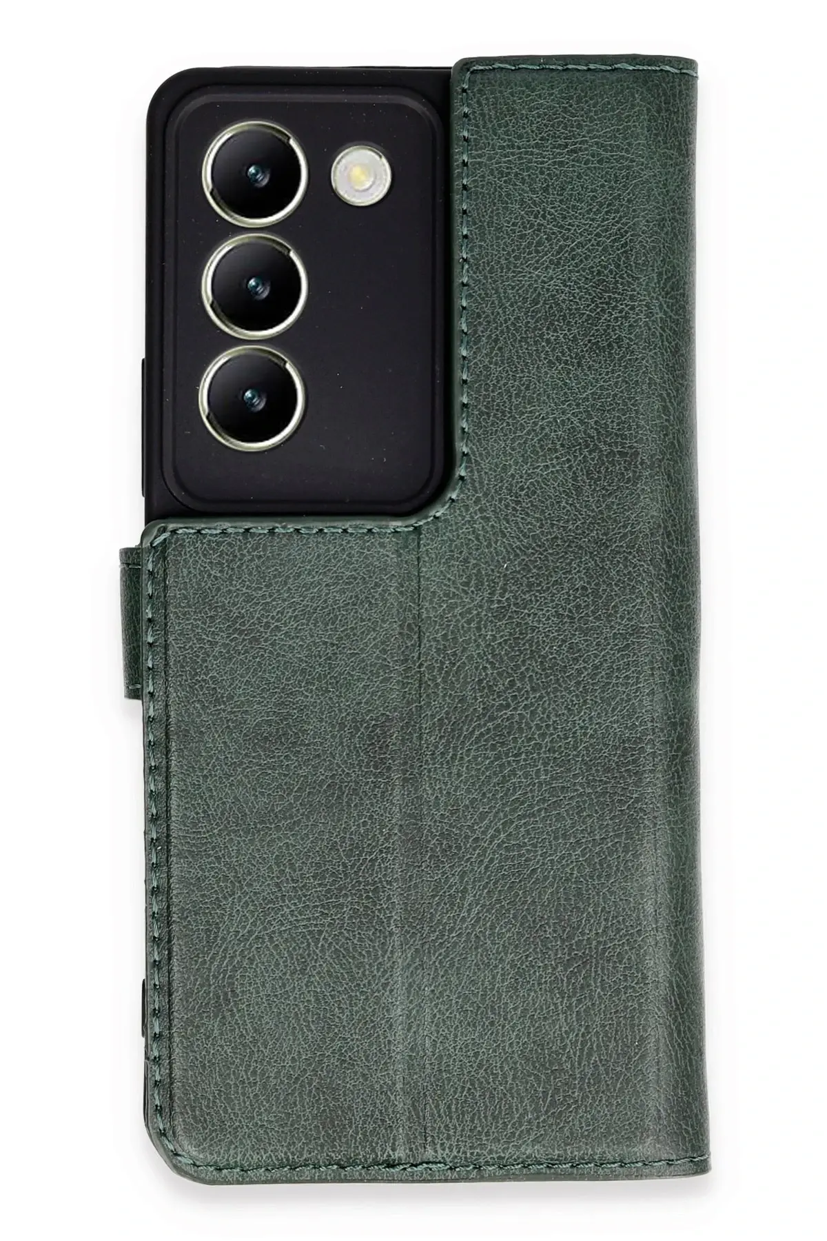 Newface Vivo V30 Lite 4G Kılıf Trend S Plus Kapaklı Kılıf - Yeşil