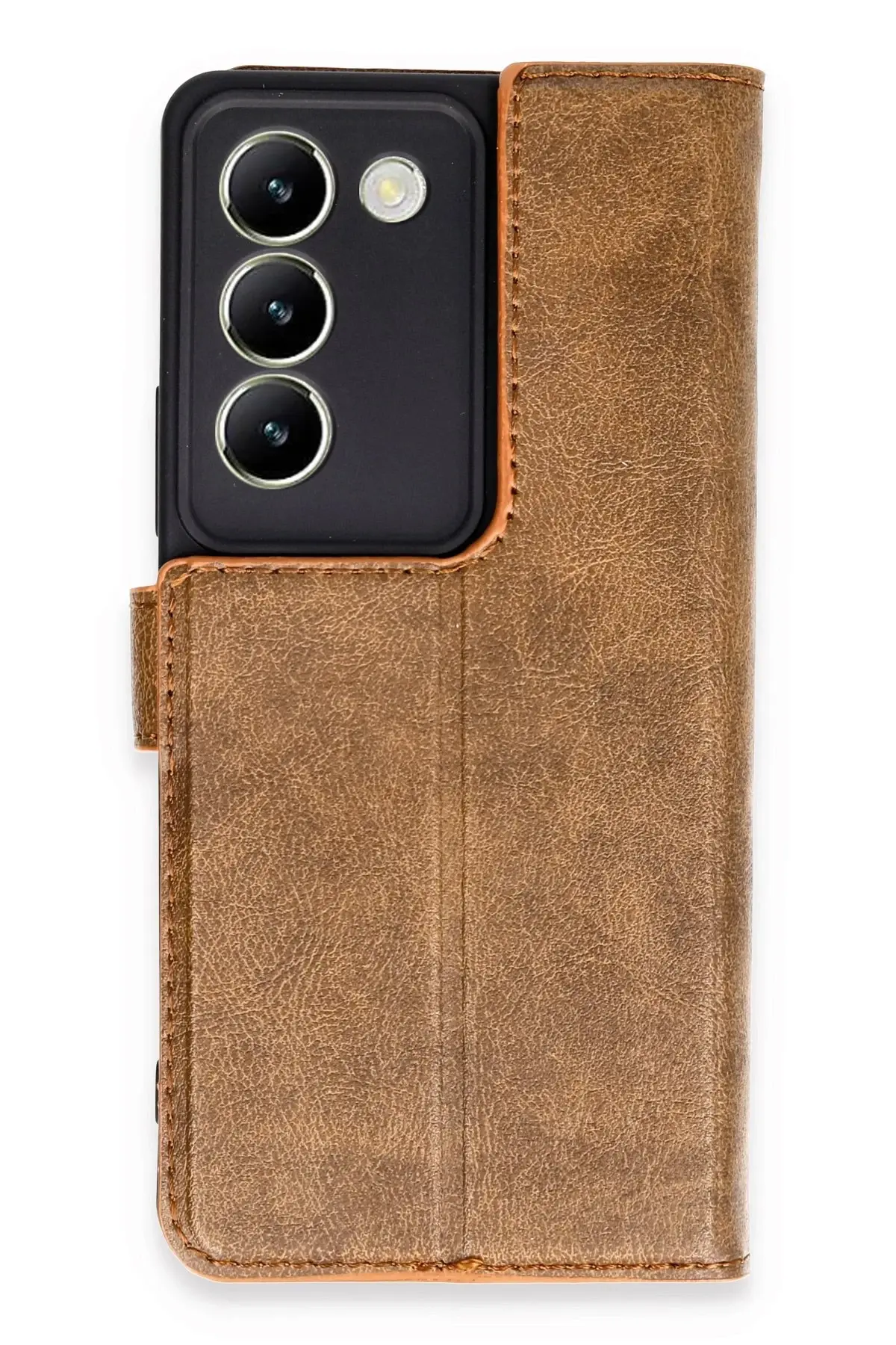 Newface Vivo V30 Lite 4G Kılıf Trend S Plus Kapaklı Kılıf - Taba