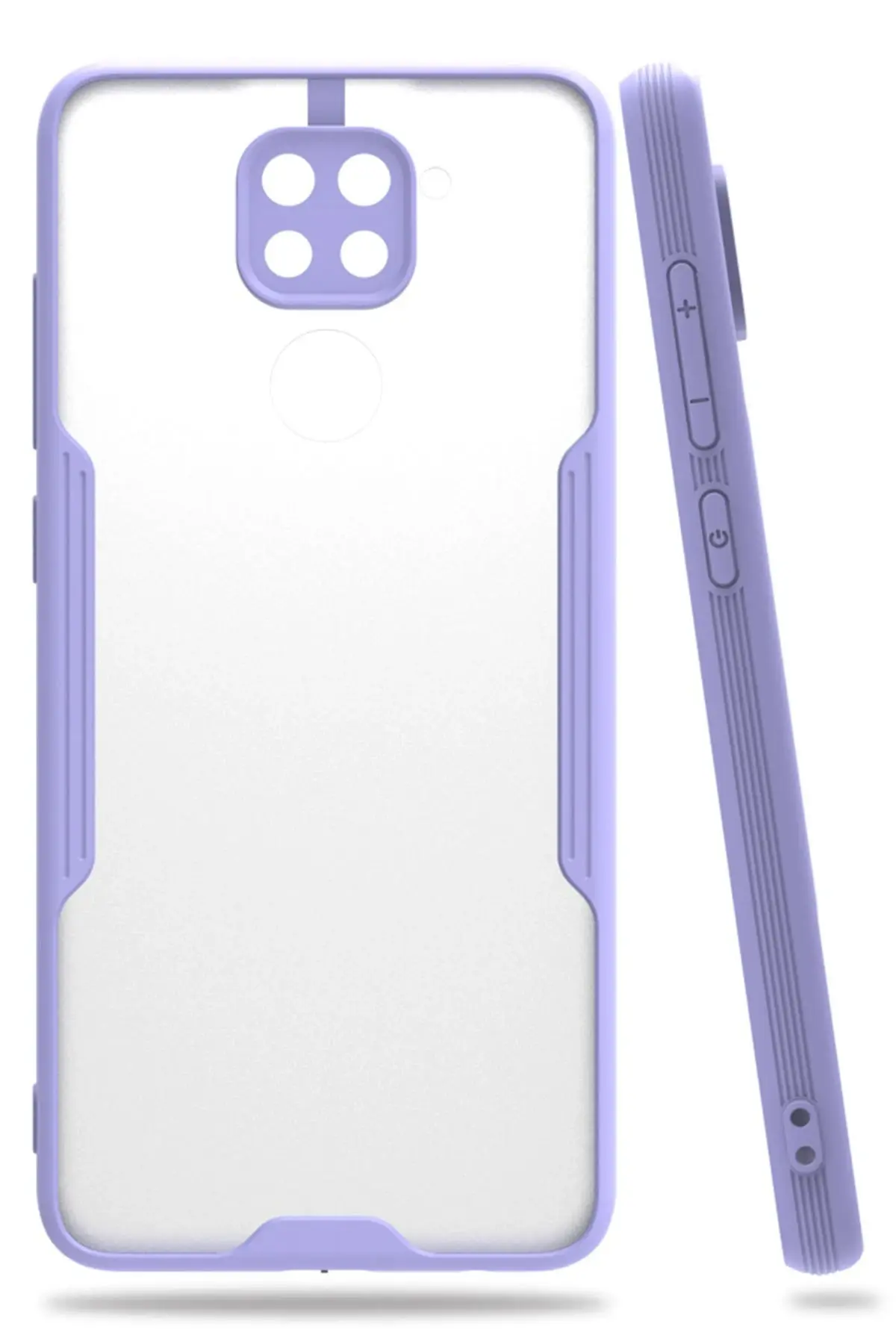 Newface Xiaomi Redmi Note 9 Kılıf Platin Silikon - Lila