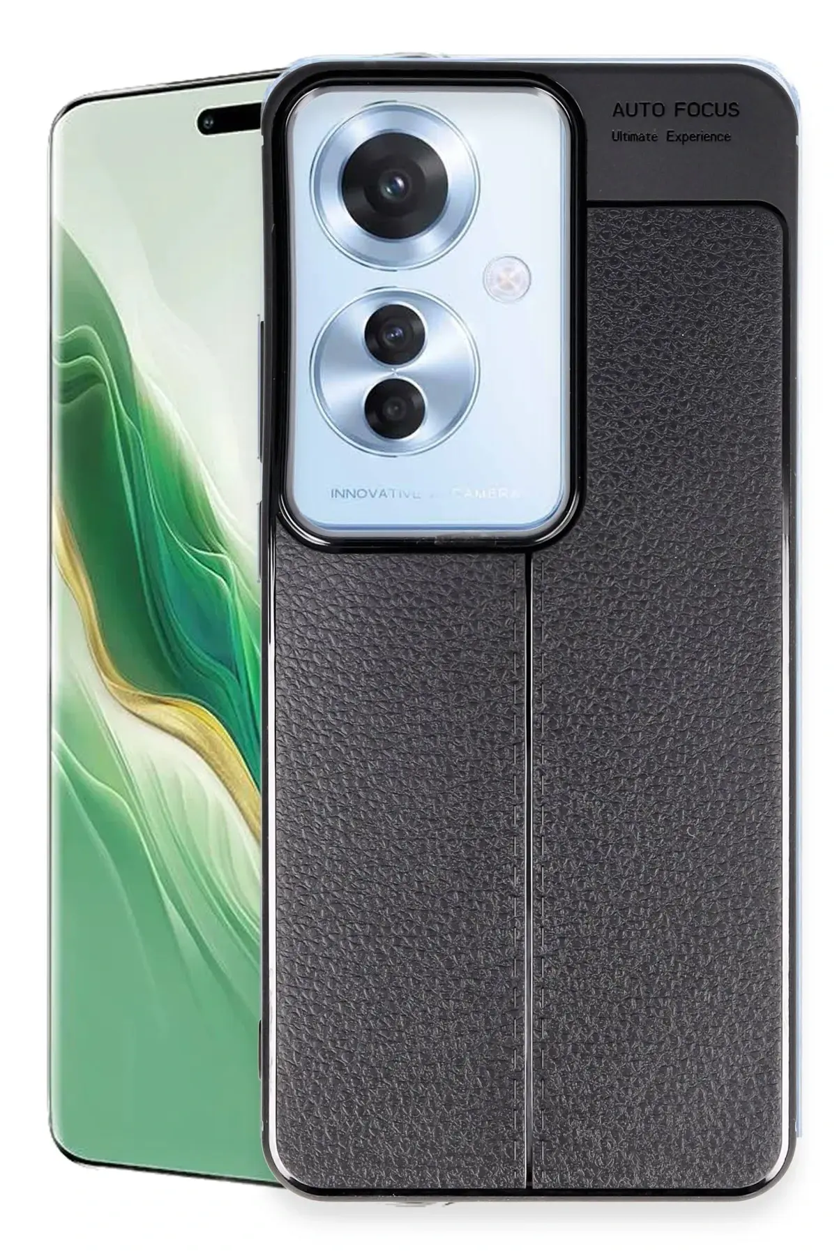 Newface Oppo Reno 11F Kılıf Auto Focus Kapak - Siyah