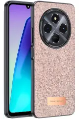 Onegif Xiaomi Redmi 14C Bright Simli Kapak - Pembe