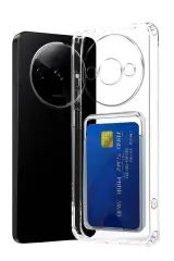 Newface Xiaomi Redmi A3 4G Kılıf Kart Şeffaf Silikon - Şeffaf