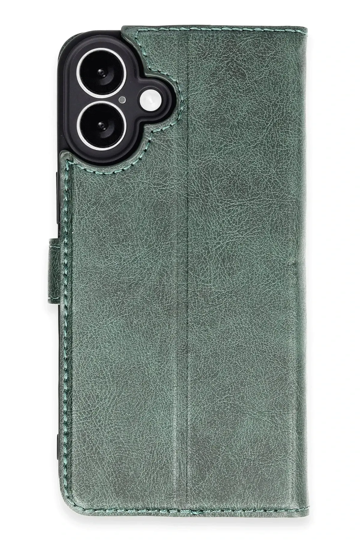 Newface iPhone 16 Kılıf Trend S Plus Kapaklı Kılıf - Yeşil