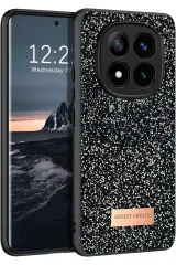 Onegif Xiaomi Redmi Note 14 Pro 4G Bright Simli Kapak - Siyah