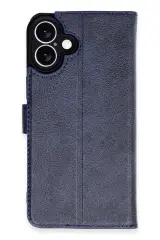 Newface iPhone 16 Kılıf Trend S Plus Kapaklı Kılıf - Lacivert
