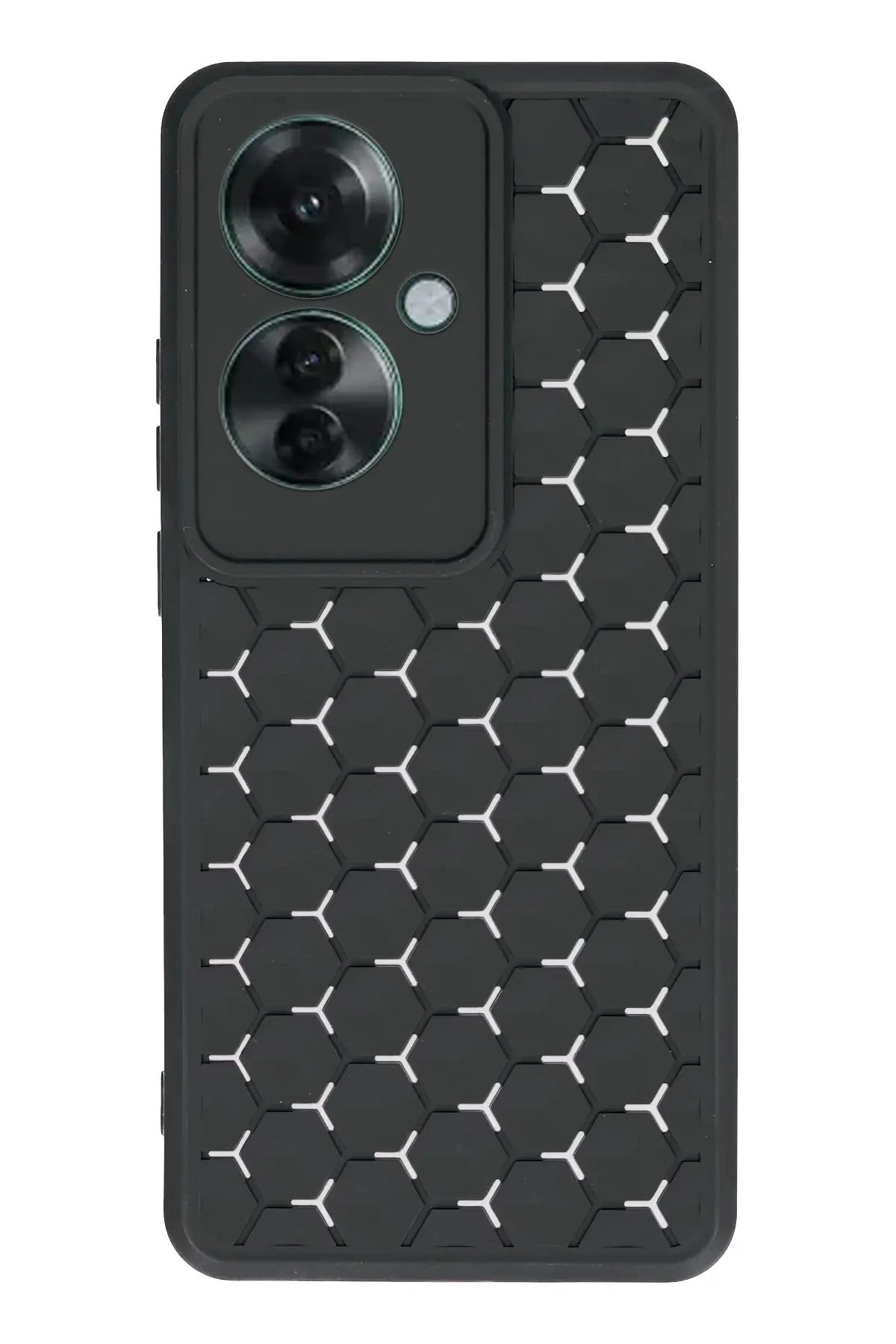 Newface Oppo Reno 11F Kılıf Petek Silikon Kapak - Siyah