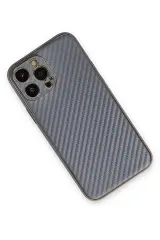 Newface iPhone 13 Pro Kılıf Coco Karbon Silikon - Gri