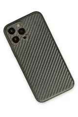 Newface iPhone 13 Pro Kılıf Coco Karbon Silikon - Füme