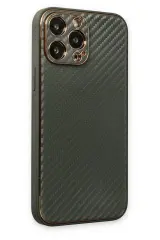 Newface iPhone 13 Pro Kılıf Coco Karbon Silikon - Füme