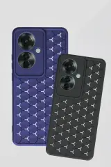 Newface Oppo Reno 11F Kılıf Petek Silikon Kapak - Mavi