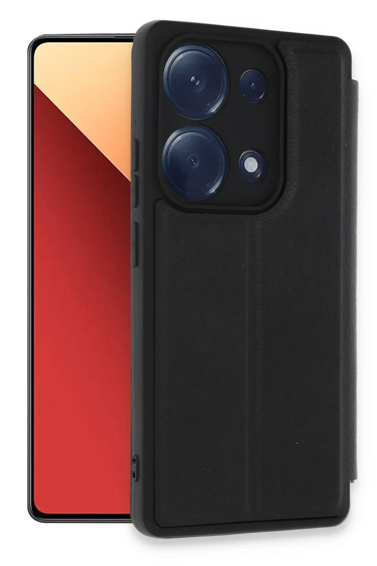 Newface Xiaomi Redmi Note 13 Pro 4G Kılıf Flip Cover - Siyah