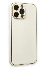 Newface iPhone 13 Pro Max Kılıf Coco Karbon Silikon - Beyaz