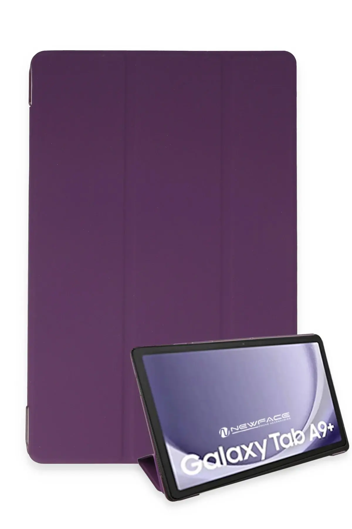 Newface Samsung Galaxy Tab A9 Plus Kılıf Tablet Smart Kılıf - Mor