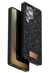 Onegif Samsung Galaxy S25 Ultra Bright Simli Kapak - Siyah