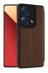 Newface Xiaomi Redmi Note 13 Pro 4G Kılıf Flip Cover - Taba