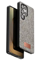 Onegif Samsung Galaxy S25 Ultra Bright Simli Kapak - Gold