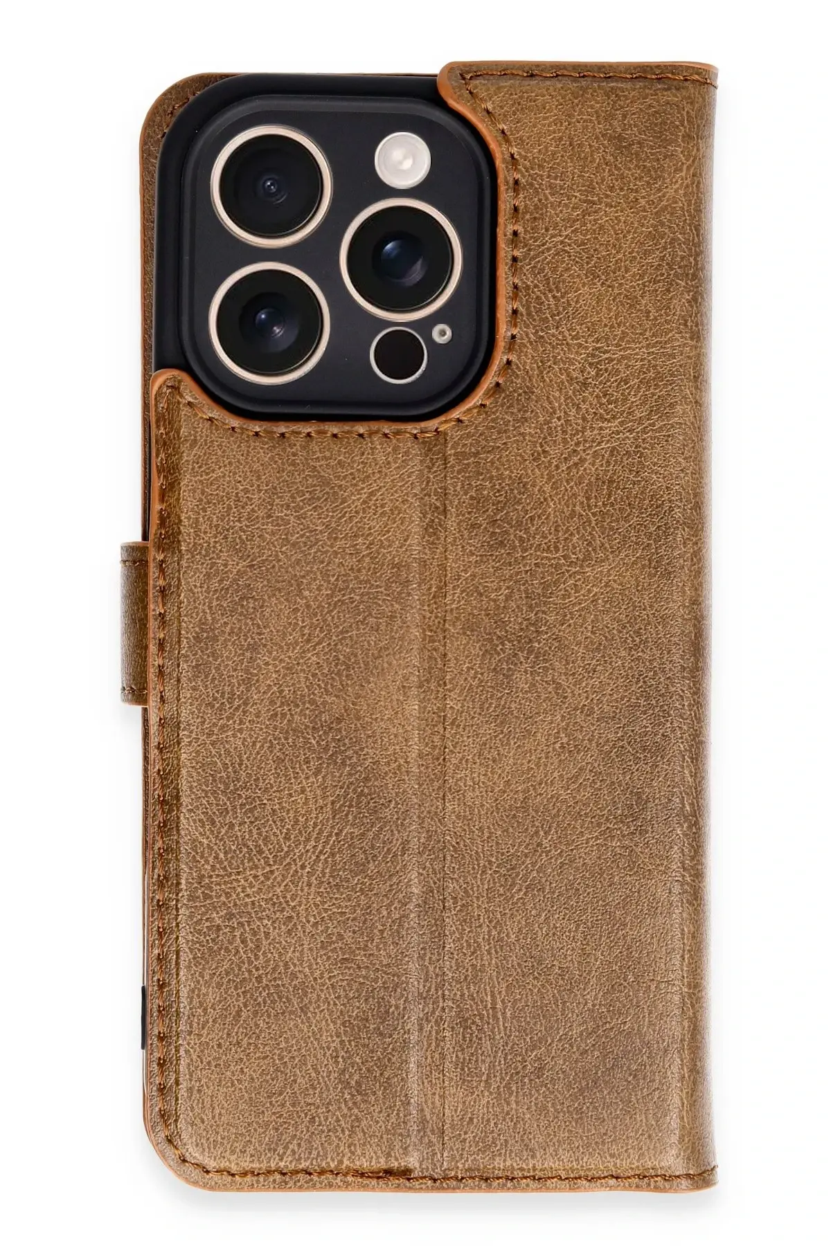 Newface iPhone 16 Pro Kılıf Trend S Plus Kapaklı Kılıf - Taba