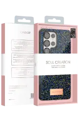 Onegif Samsung Galaxy S25 Ultra Bright Simli Kapak - Gümüş