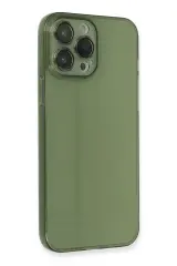 Newface iPhone 13 Pro Max Kılıf Fly Lens Silikon - Yeşil