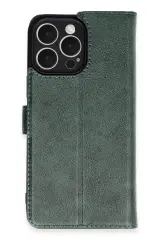 Newface iPhone 16 Pro Max Kılıf Trend S Plus Kapaklı Kılıf - Yeşil