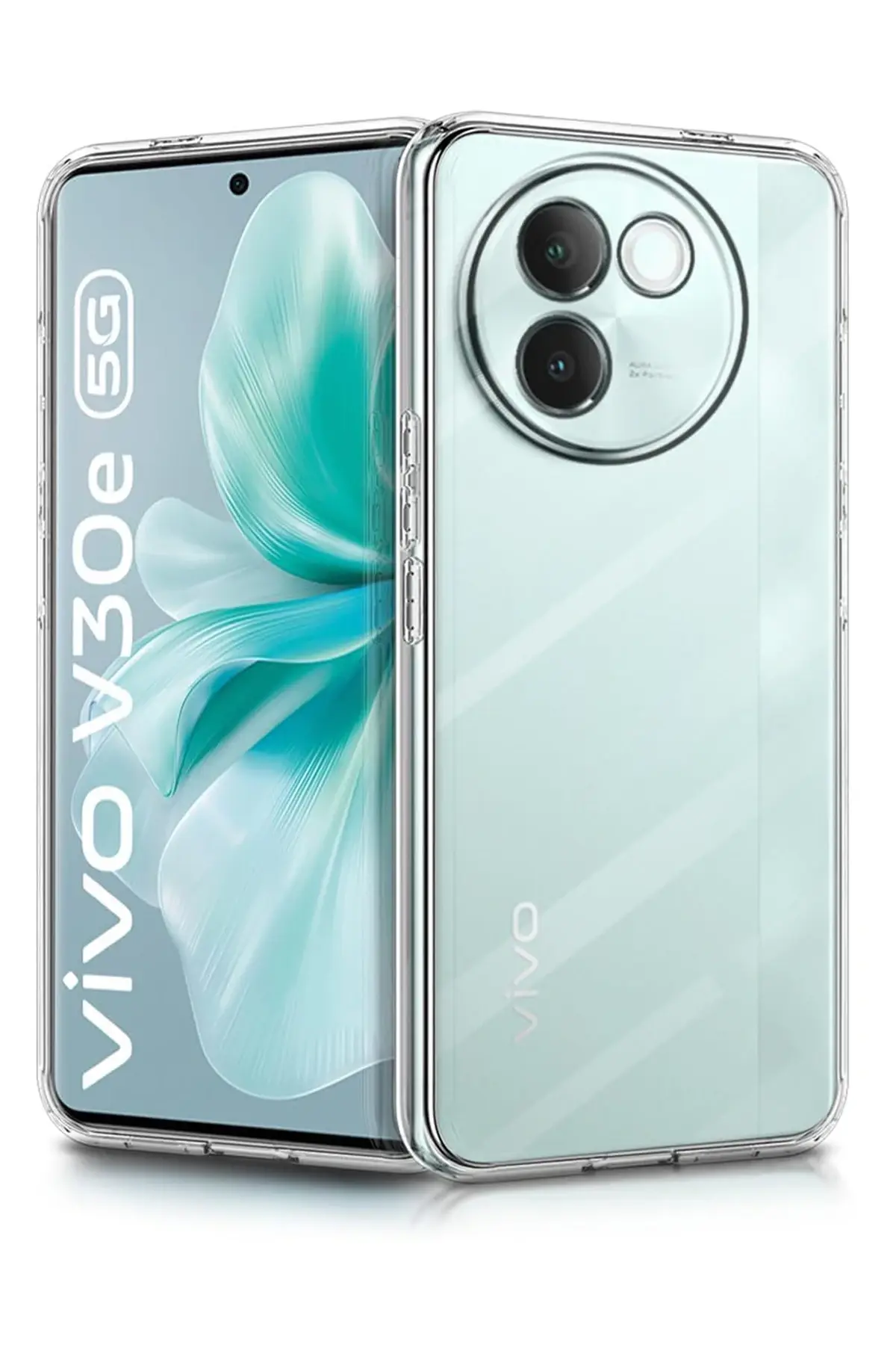 Newface Vivo V30e Kılıf Lüx Şeffaf Silikon