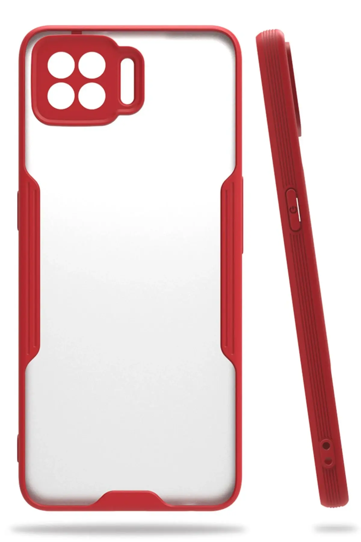 Newface Oppo A73 Kılıf Platin Silikon - Kırmızı