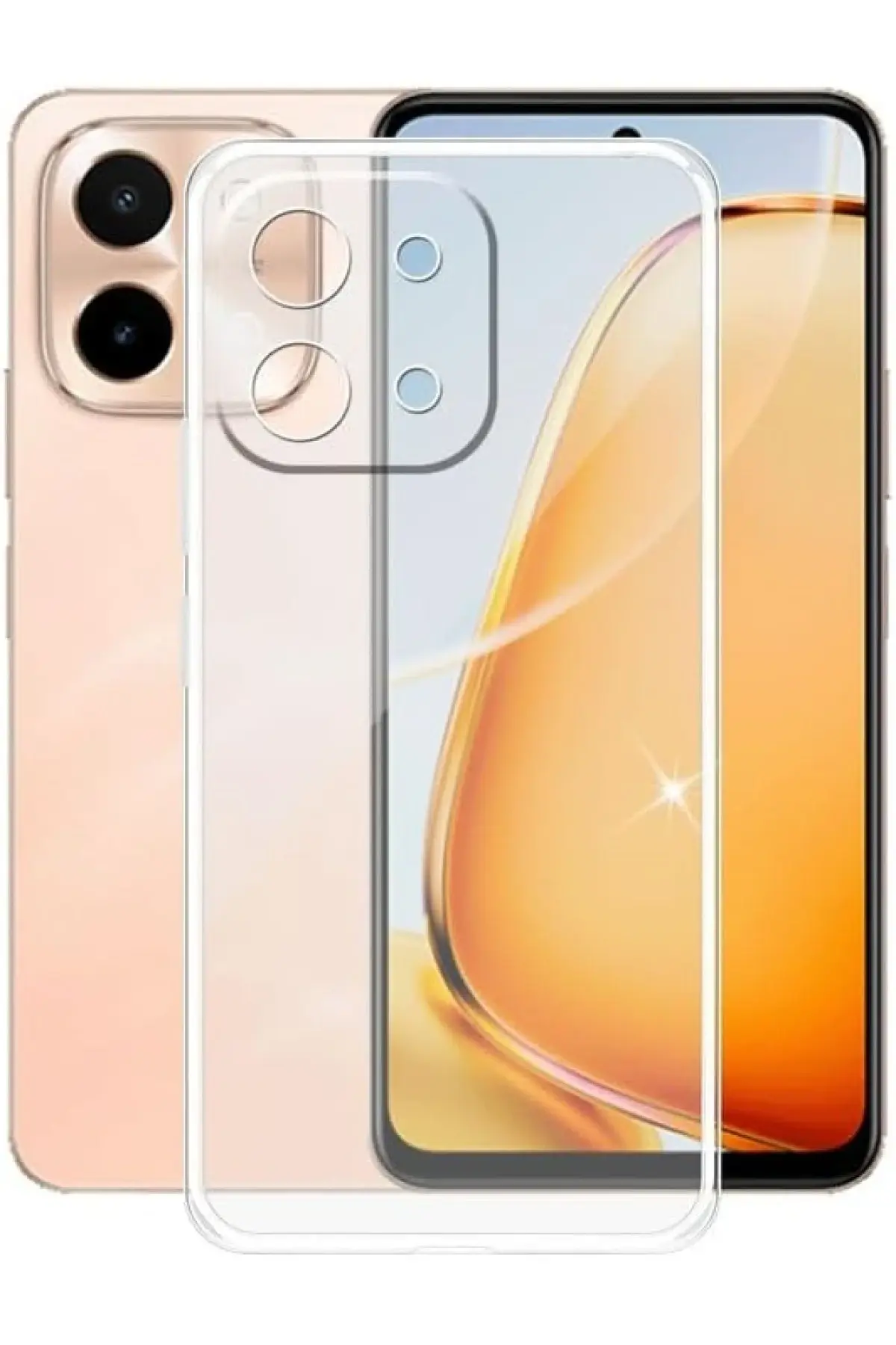 Newface Vivo Y28 Kılıf Lüx Şeffaf Silikon