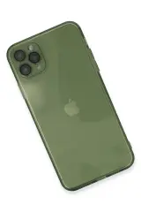 Newface iPhone 11 Pro Max Kılıf Fly Lens Silikon - Yeşil