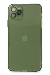Newface iPhone 11 Pro Max Kılıf Fly Lens Silikon - Yeşil