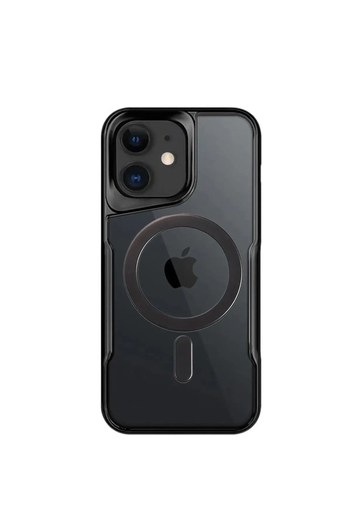 Newface iPhone 11 Kılıf Boyi Magsafe Silikon Kapak - Siyah