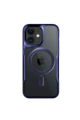Newface iPhone 11 Kılıf Boyi Magsafe Silikon Kapak - Lacivert