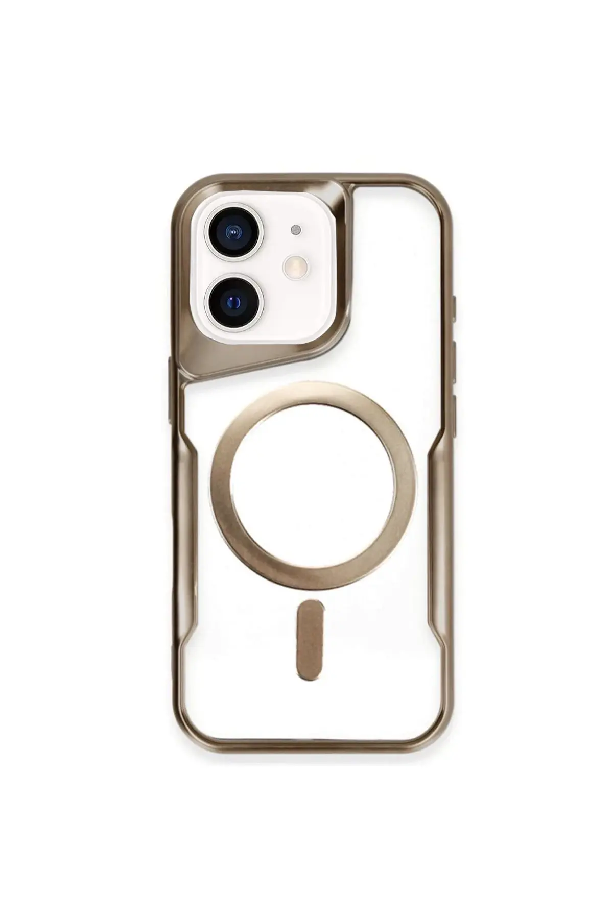 Newface iPhone 11 Kılıf Boyi Magsafe Silikon Kapak - Çöl Titanyum