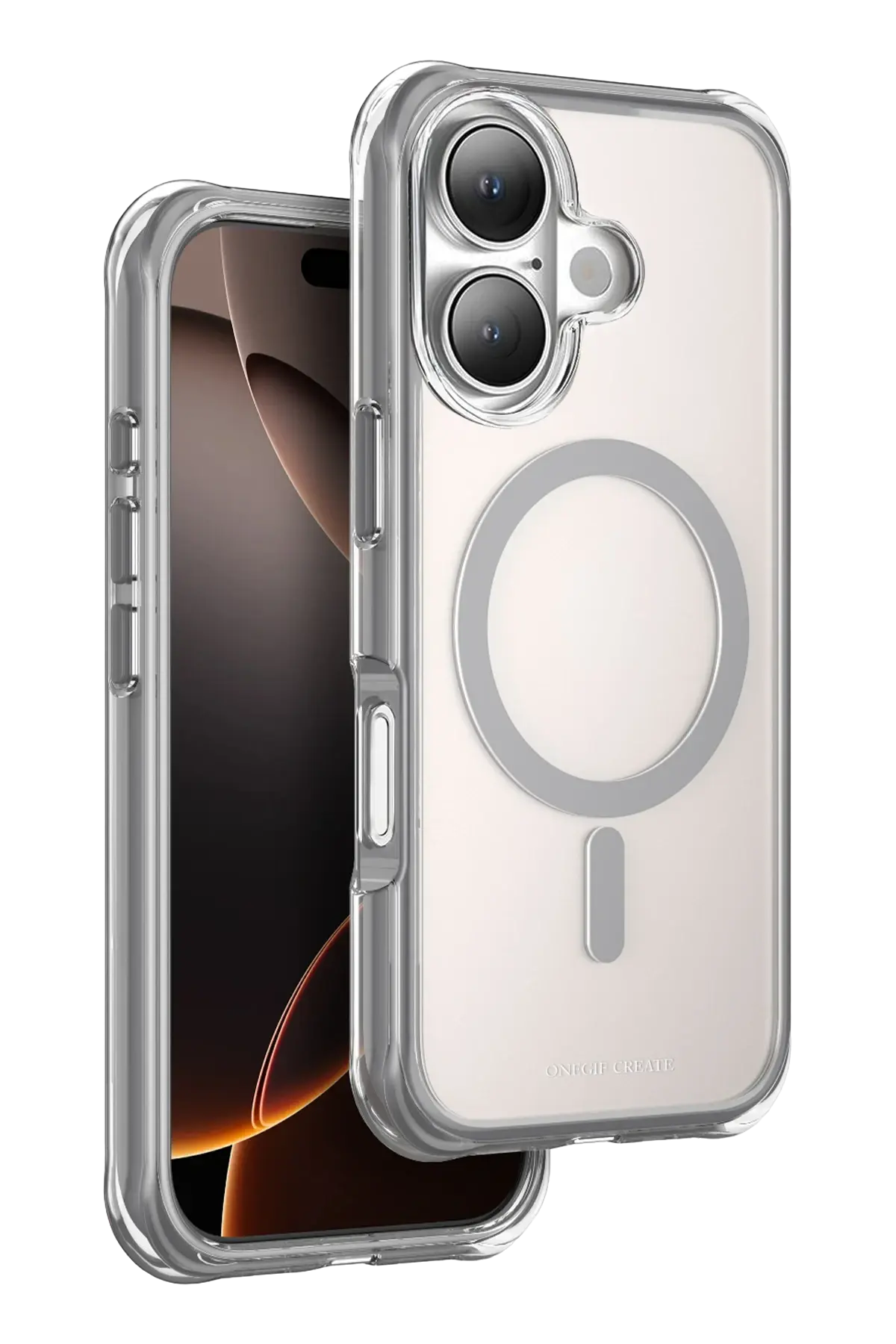 Onegif Apple iPhone 16 Hulk Magsafe Kapak - Titan Gri