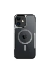 Newface iPhone 12 Kılıf Boyi Magsafe Silikon Kapak - Titan Gri