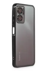 Newface Xiaomi Redmi Note 11E Kılıf Razer Lensli Silikon - Siyah