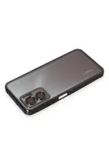 Newface Xiaomi Redmi Note 11E Kılıf Razer Lensli Silikon - Siyah