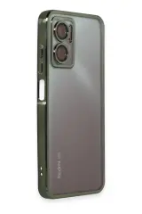 Newface Xiaomi Redmi Note 11E Kılıf Razer Lensli Silikon - Yeşil