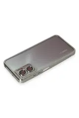 Newface Xiaomi Redmi Note 11E Kılıf Razer Lensli Silikon - Gümüş