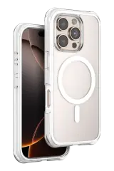 Onegif Apple iPhone 16 Pro Max Hulk Magsafe Kapak - Beyaz