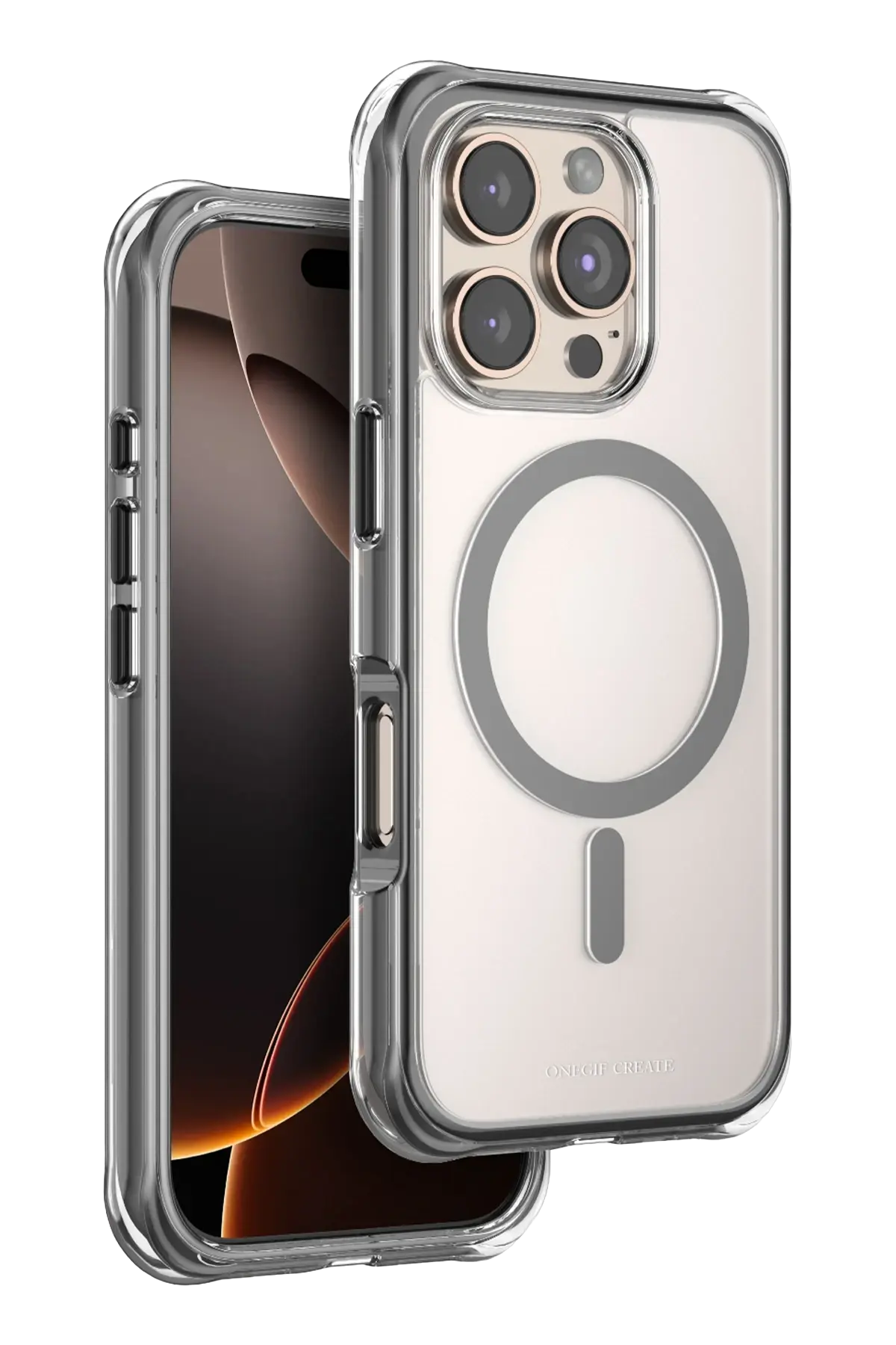 Onegif Apple iPhone 16 Pro Max Hulk Magsafe Kapak - Siyah