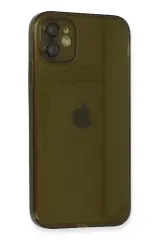 Newface iPhone 12 Kılıf Fly Lens Silikon - Siyah