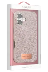 Onegif Apple iPhone 17 Bright Simli Kapak - Derin Mor