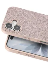 Onegif Apple iPhone 17 Bright Simli Kapak - Pembe