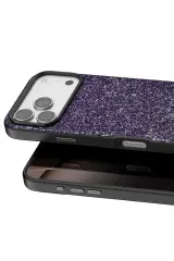 Onegif Apple iPhone 17 Pro Bright Simli Kapak - Derin Mor