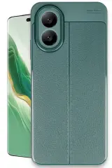 Newface Oppo A38 Kılıf Auto Focus Kapak - Koyu Yeşil