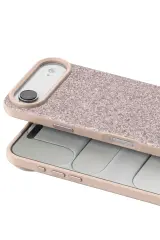 Onegif Apple iPhone 17 Air Bright Simli Kapak - Pembe