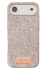 Onegif Apple iPhone 17 Air Bright Simli Kapak - Pembe