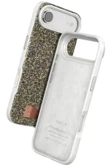 Onegif Apple iPhone 17 Air Bright Simli Kapak - Çöl Titanyum