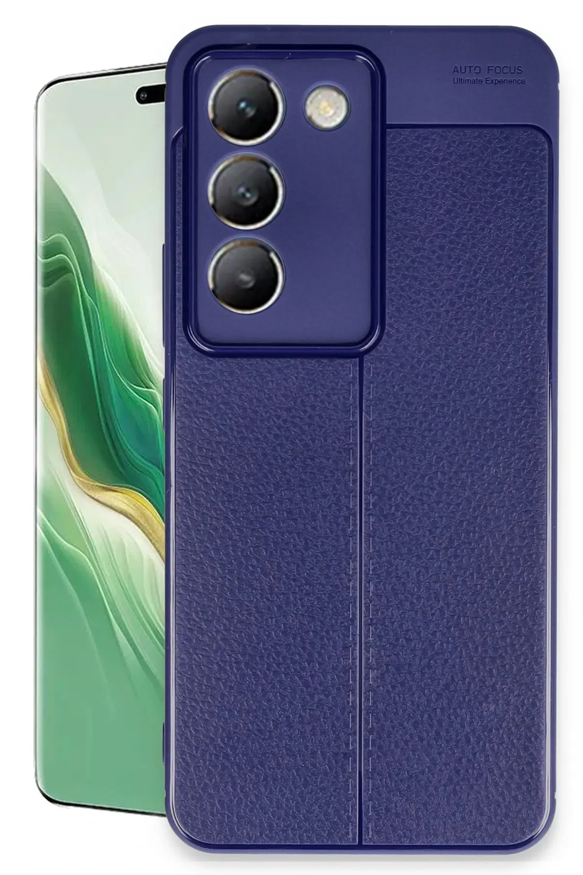 Newface Vivo V30 Lite 4G Kılıf Auto Focus Kapak - Lacivert