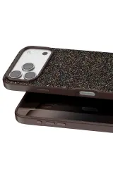 Onegif Apple iPhone 17 Pro Max Bright Simli Kapak - Gold